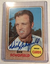 Dick Schofield Signed Autographed 1968 Topps Baseball Card - St. Louis Cardinals - £7.96 GBP
