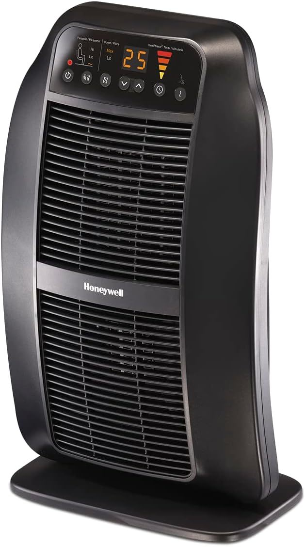 Honeywell Heatgenius Ceramic Heater, Black – Easy To Use Space Heater With - $82.96