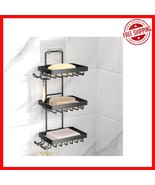 Wall Mounted 3-Tier Soap Holder with Hooks - Rust-Free, Easy Install for... - €25,76 EUR