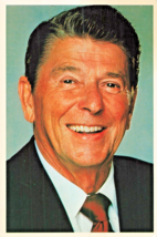 Ronald REAGAN-40th President Of The United STATES-SILBERNE Postcard - £6.76 GBP