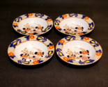 Vintage Set Of 3 WOOD &amp; SONS Woods Ware WINCANTON Blue And Rust 6⅜&quot; Cere... - $24.72