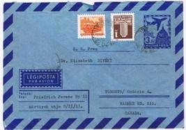 Stamps Art Hungary Envelope Budapest Preprinted Aerogram With Other Defi... - $3.95