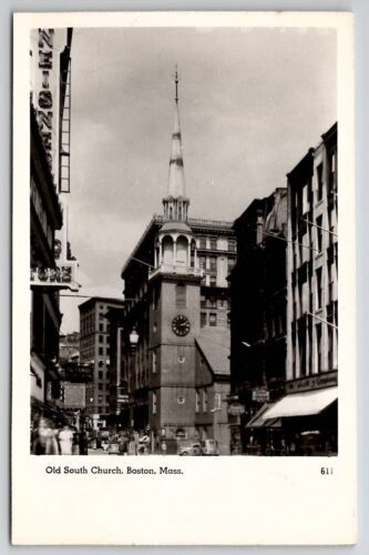 Primary image for Boston Massachusetts Old South Church RPPC Postcard C26