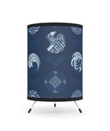  Blue Japanese Pattern Tripod Table Lamp USCA Plug - $1,863.07 MXN