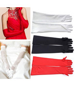 Women Long Gloves Satin Opera /Wedding Bridal/Evening/Party/Prom/Costume. - £10.52 GBP