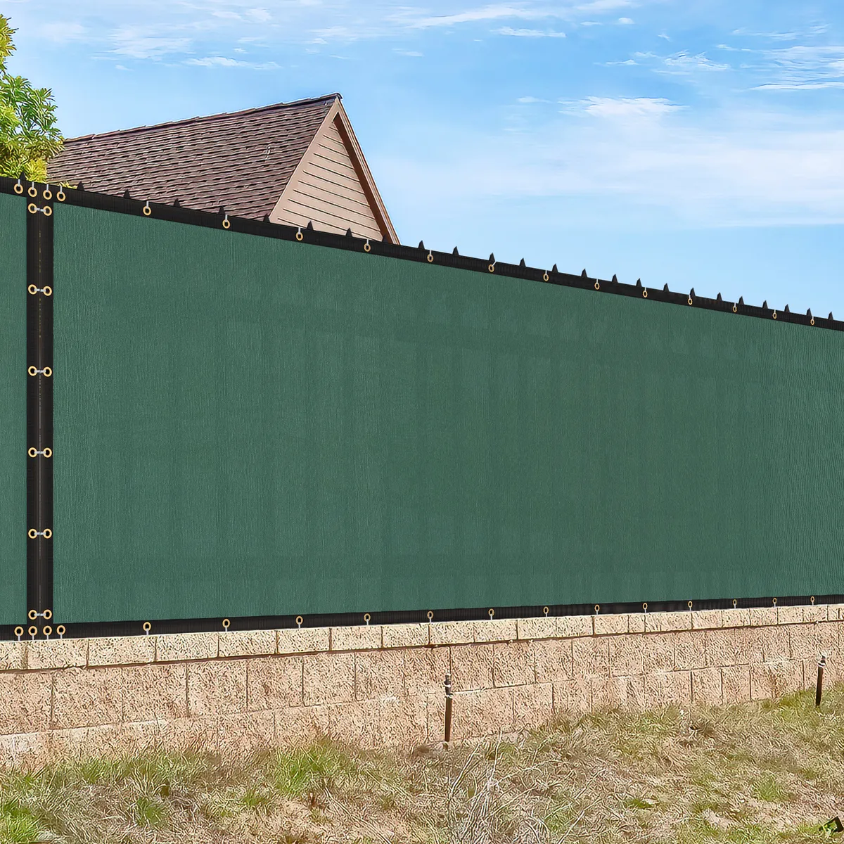 6ftX50ft Privacy Fence Screen Heavy Duty Fencing Mesh Shade Net Cover fo... - $99.00