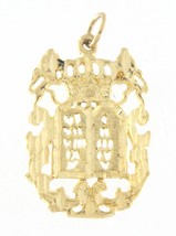 The ten commandments Unisex Charm 14kt Yellow Gold 272943 - £195.24 GBP