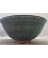 1999 Drew Montgomery Hand Made Teal and Brown Ceramic Decorative Bowl - £7.78 GBP