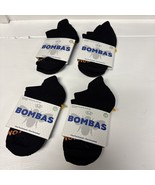 4 Pack Bombas Honeycomb Solids Ankle Socks Women/Men/Kids (Size XS- Black) - $285.70 MXN