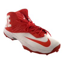 Nike Men&#39;s Zoom Code Elite 3/4 TD Shark Football Cleats Orange / White S... - $65.33