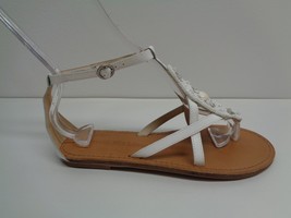 Tommy Bahama Size 9.5 PRIMROSE White Leather Beads Sandals New Womens Shoes - £84.36 GBP