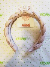 Scunci Braided Satin Feel Headband Dusty Pink Color New - £8.57 GBP