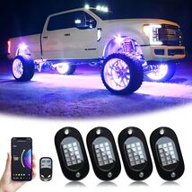 Luces Para Debajo Del Carro Camioneta + Control Remoto De Teléfono LED L... - $47.51