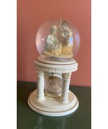 Lenox OH HOLY NIGHT NATIVITY Mary Joseph Baby Jesus Angel Double Water Globe - $34.60