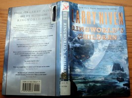 Larry Niven hcdj 1st Pt RINGWORLD&#39;S CHILDREN protectors Kzin puppeteers Louis Wu - £5.53 GBP