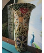 CHINESE WONG MID CENTURY VASE FLORAL 12 &quot; - $171.06 CAD