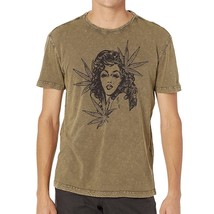 John Varvatos Men&#39;s Short Sleeve Lady Haze Leaf Graphic Crewneck T-Shirt... - £46.29 GBP