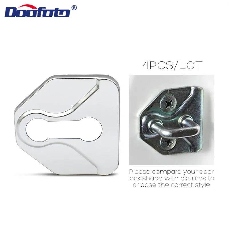 Car Accessories Door Lock Cover Protector Aluminum Alloy Case Auto Styli... - $62.72