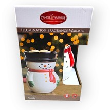 Frosty Snowman Candle Warmers Illuminated Electric Holiday Fragrance Melts - £15.62 GBP