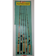 Vintage 1961 Garcia Fly Fishing 3 Foot Full Size Fold Up Print Ad Rods &amp;... - £12.43 GBP