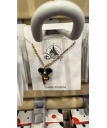 Disney Parks Mickey Mouse Ears Cubic Zirconia Letter P Gold Color Neckla... - $645.23 MXN