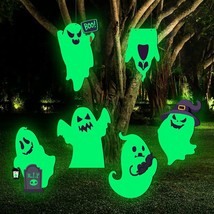 Halloween Decorations Outdoor Yard Signs - 6Pcs Halloween Scary Ghost Yard Signs - £25.81 GBP