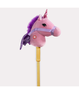 Ponyland Pink Unicorn Stick Horse with Sound Toy 28 Inch - $18.05