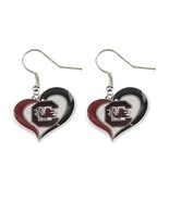 Aminco NCAA South Carolina Fighting Gamecocks Swirl Heart Earrings - $20.76 CAD
