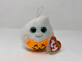 TY Halloweenie Beanie Baby TREATSIE Halloween Ghost (3 Inch) MINT with M... - $9.89
