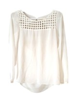 Lost Apeil by Naked Zebra crop top white Blouse long sleeve S - £46.28 GBP