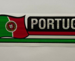 Portugal Flag Reflective Sticker, Coated Finish, Side-Kick Decal 12x2/12 - $2.99