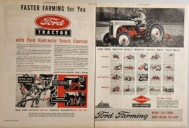 1947 Print Ad Ford Tractor with Hydraulic Touch Control Dearborn Detroit,MI - £15.81 GBP