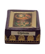 Handmade Opium Fragrance Natural Solid Perfume 2 Mini Brass Jar Body Spr... - £7.58 GBP