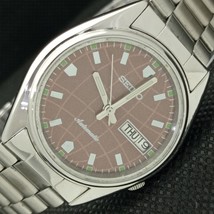 Genuine Vintage Seiko Automatic 7S26A Japan Mens D/D Brown Watch 621e-a415946 - £34.36 GBP