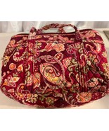 Multicolor Pink Maroon Vera Bradley Loop Handle Quilted Purse Pre-Owned - $28.51 CAD
