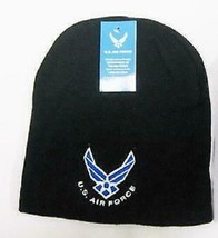Air Force Wings Symbol Winter Beanie Beanies (Black) - £14.43 GBP