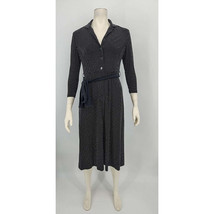 Anne Klein Womens DOT Long Sleeve Button Down Dress, Size 4 - £31.65 GBP