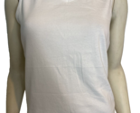 Chicos Women&#39;s Sleeveless V-Neck Knit Top White Size Small - £11.41 GBP