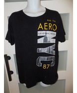 Aeropostale NYC 87 Black SS T-shirt Size L Men&#39;s - $15.13