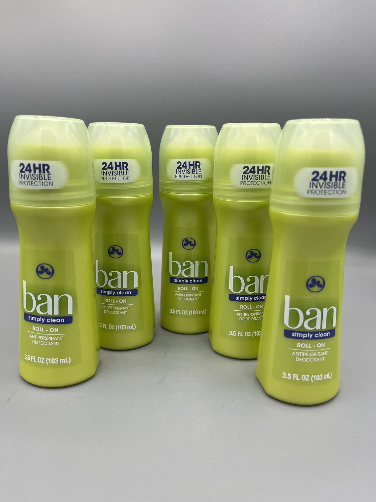 5 Ban SIMPLY CLEAN Roll On 3.5 Fl Oz Antiperspirant Deodorant 24 Hour In... - $59.90
