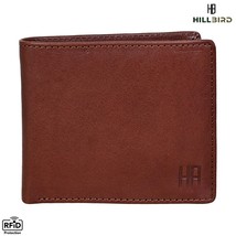 &quot;HILL BIRD&quot; RFID Blocking Bi-fold Genuine Leather Mens Wallet Purses-BRO... - $17.75