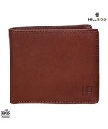 &quot;HILL BIRD&quot; RFID Blocking Bi-fold Genuine Leather Mens Wallet Purses-BRO... - £14.06 GBP