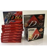 LOT OF 18 Sony HF 90, TDK D-90 Dynamic Blank Cassette Tapes High Output ... - $45.83 CAD