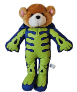 Teddy Bear In Halloween Skeleton Bones Costume Nylon Parachute Stuffed A... - €20,49 EUR
