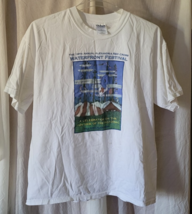 Men&#39;s Gildan Heavyweight T-Shirt XL 19th Annual Waterfront Festival Red ... - $274.20 MXN