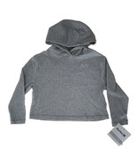 HURLEY ~ Hooded ~ Long Sleeve Shirt w/Hair Tie ~ Grey Heather ~ Girls&#39; S... - $42.10 CAD