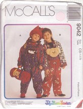 Mc Call's Pattern 9042 Dated 1997 Sz 1/2/3 Unisex Jacket Overall Top Hat Roll - $3.00