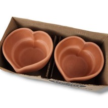 Bennington Potters Terra Cotta Heart Bread Pot Set With Box &amp; Recipe David Gil - £27.93 GBP