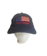 Rare Vintage Bud Light Spellout American Flag Cap Hat 90s 1990s Olympics... - £22.37 GBP