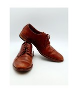 Clarks Mens Un Hugh Cap Brown Leather Dress Oxford Shoes Sz 10.5 M - $42.99